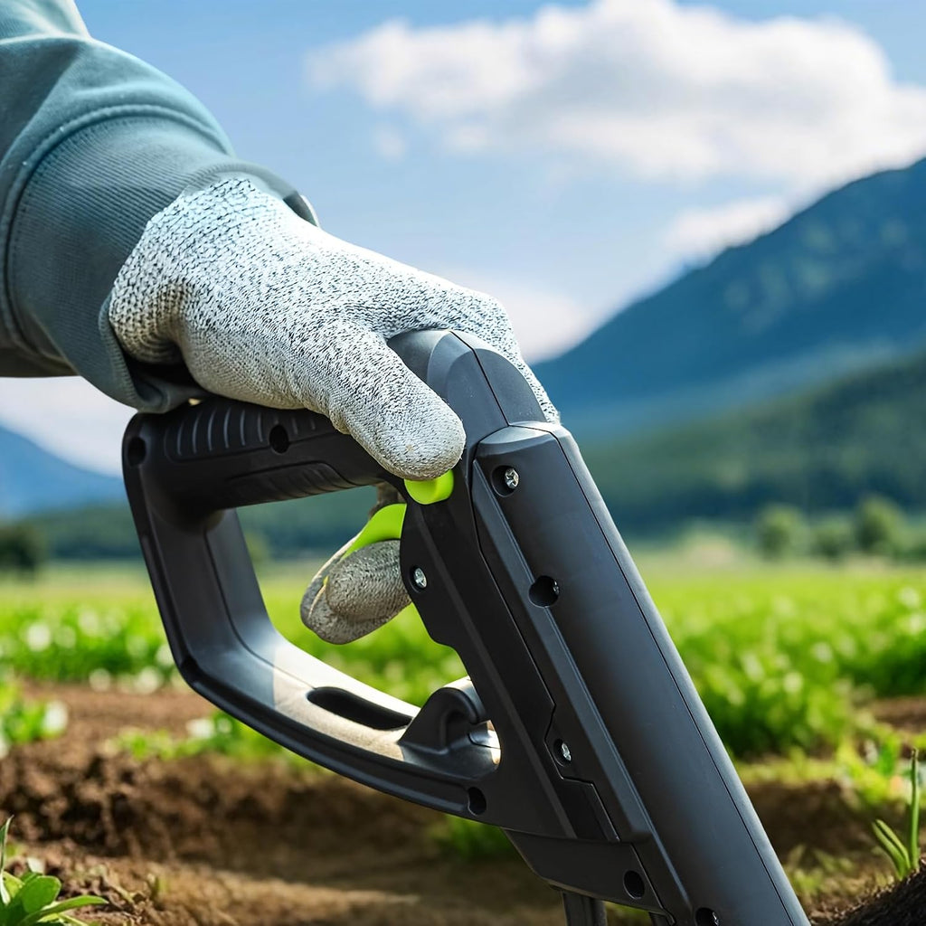 Deli Steelite 14-Inch Corded Electric Tiller & Cultivator | 10-Amp Powerful Garden Tiller for Effortless Soil Cultivation