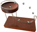 Perpetual Motion Desk Toy - William Le's Perpetual Marble Machine - Executive Desk Toy (Transparent Base)