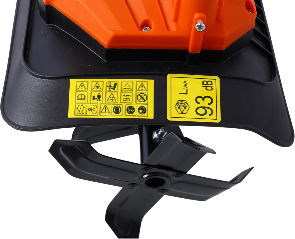 Electric Tiller Rotavator and Cultivator for Garden - Powerful 1050W for Ground Preparation | 32cm Cultivating Width, 22cm Depth Garden Tiller Cultivator Rotovator