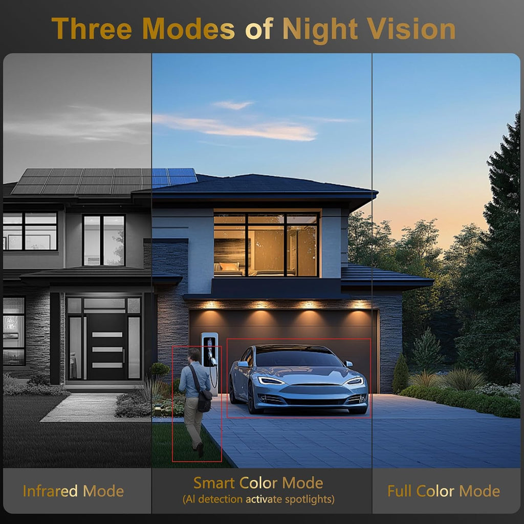 [Two Way Audio] - Anpviz 16CH 4K PoE Security Camera System, 10x 8MP Wired IP Turret Cameras Outdoor, Active Deterrent, Human Vehicle Detection, 12MP PoE NVR with 4TB HDD for Business, 0 Monthly Fees