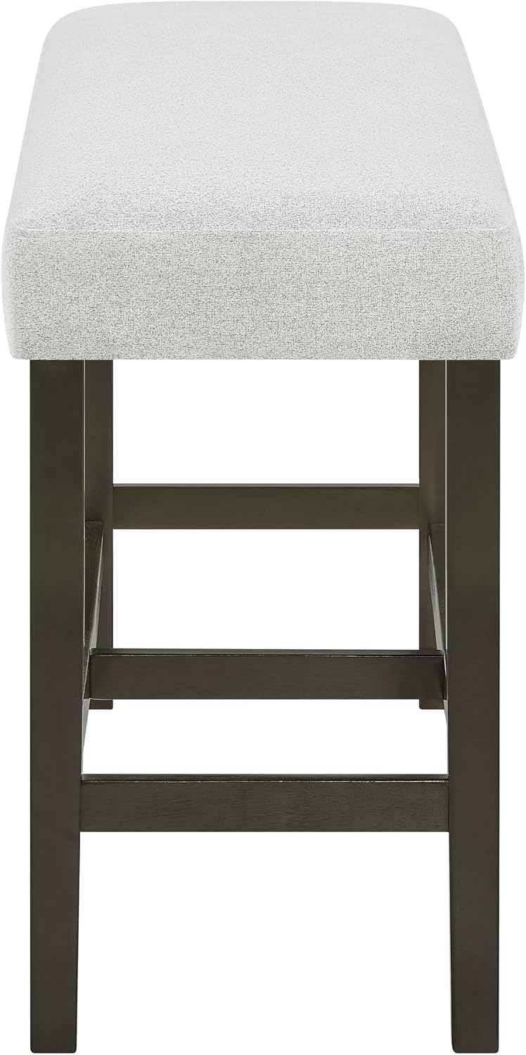 New Classic Furniture Carissa 6-Piece Wood Rectangle Counter Set in Stone