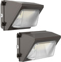 HYPERLITE LED Wall Pack Light 50W 2Packs with Dusk-to-Dawn Photocell,Glass Lens 6750LM LED Wall Packs Outdoor Lighting,Wall Pack Lights Outdoor Led for Yard Barn Parking Lots Warehouse UL Listed
