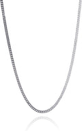 FashionJunkie4Life Extra Long Sterling Silver 2mm CURB Chain Link Necklace - 26', 28', 30', 32', 36', 38'