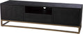 SEI Furniture Dessingham Reclaimed Wood Media TV Stand, Black/Gold, (AMZ3196901SM)