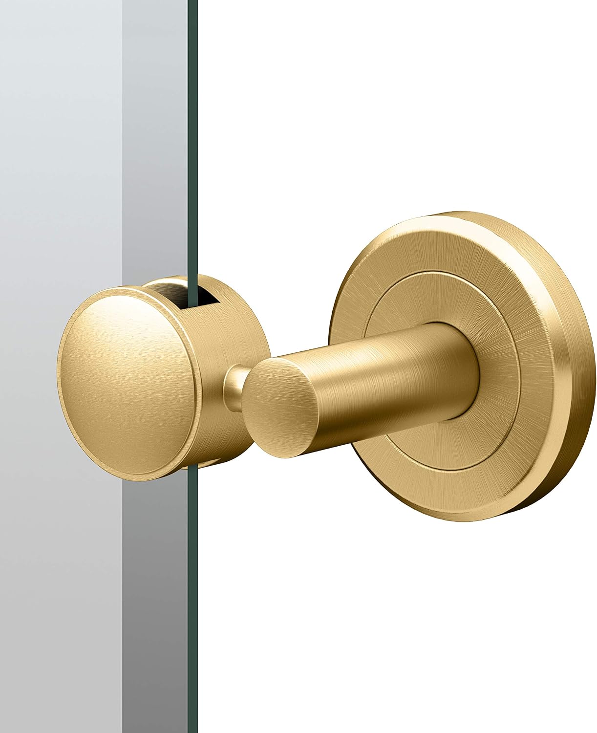 Gatco 4239SM Latitude II Frameless Beveled Rectangle Pivot Bathroom Vanity Mirror, Wall Mounted Tilting Adjustable Mirror, Modern Brushed Brass Finish Mirror for Makeup, Grooming & Skincare