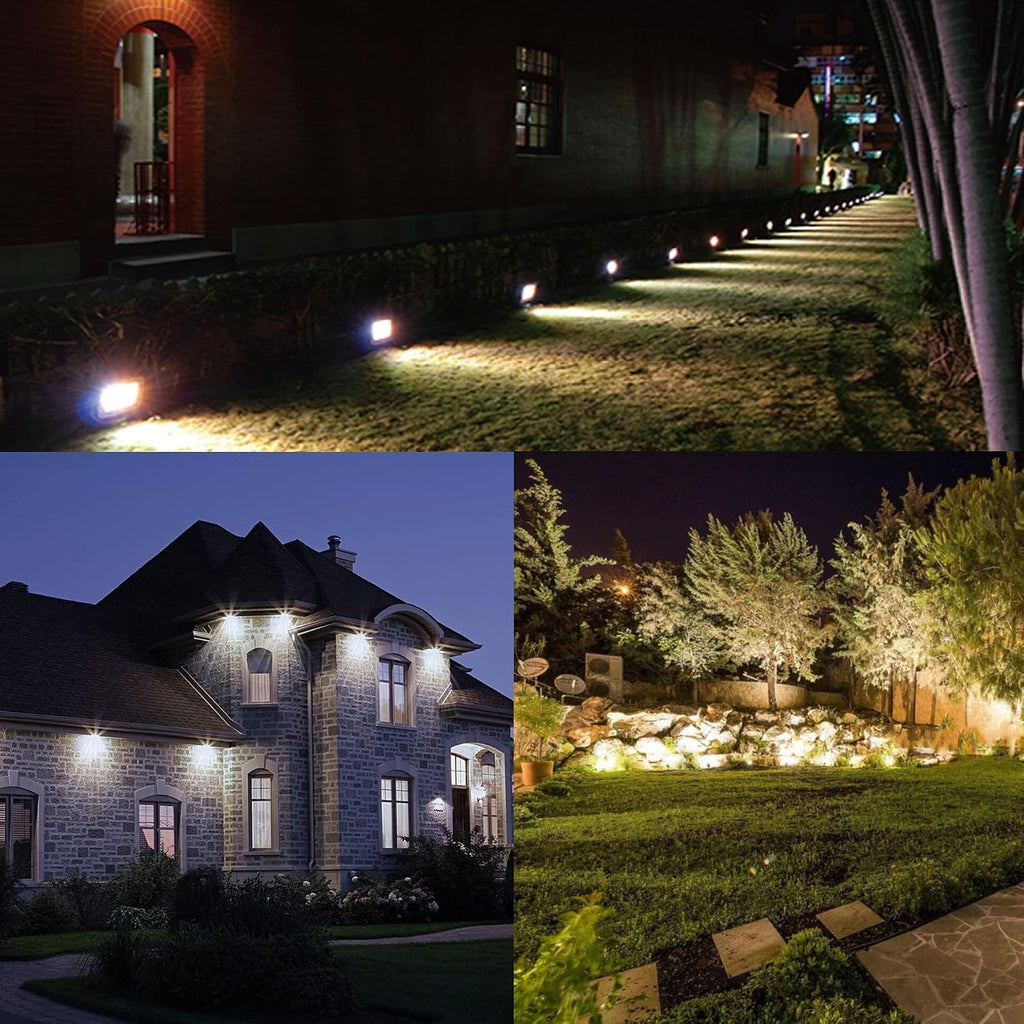 Dusk to Dawn 150W Outdoor LED Flood Light with 1/2' Knuckle Mount (Plate Included), 5000K 21000LM 100-277V, ETL Waterproof LED Security Flood Lighting for Sign/Flagpole/Tree/Yards/Advertising Boards