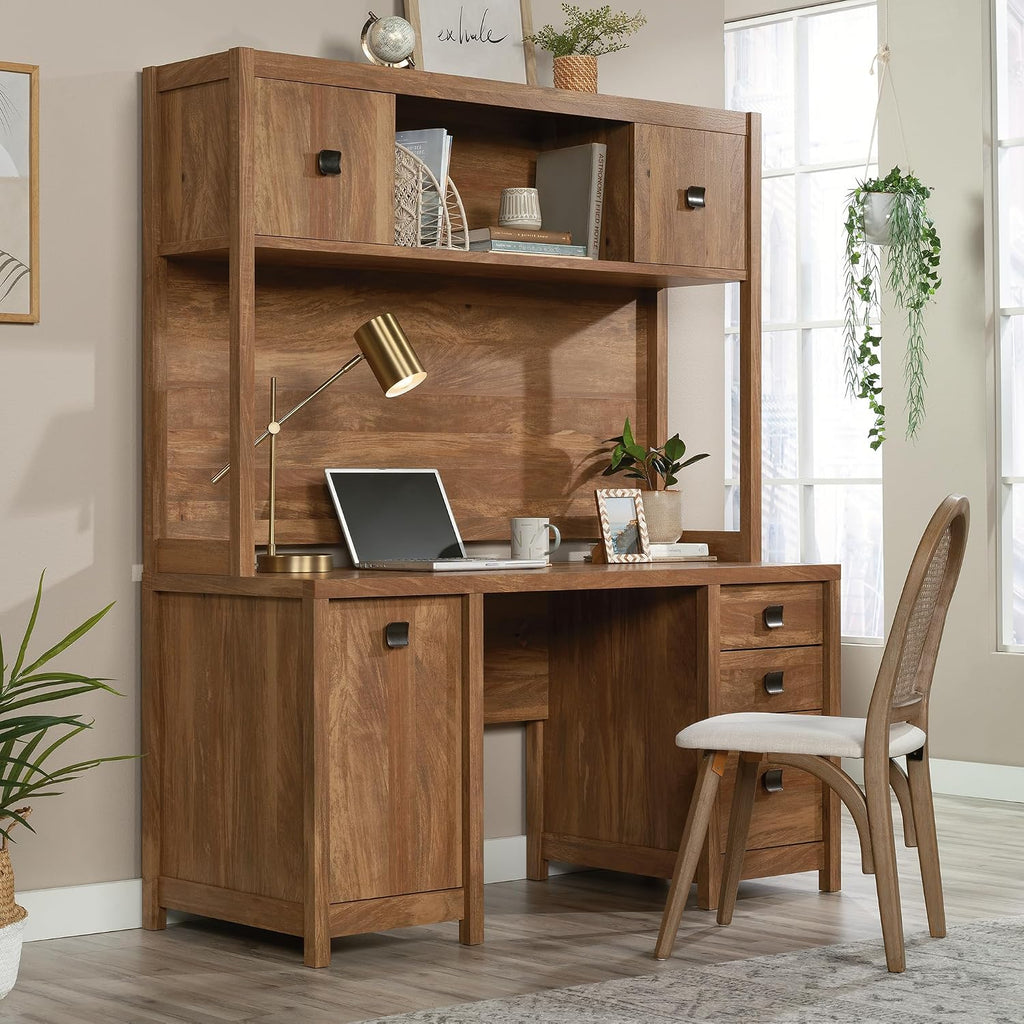Sauder Cannery Bridge Commercial Office Hutch, Sindoori Mango Finish