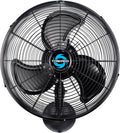 Tornado 16-Inch Pro Series Waterproof Outdoor Oscillating Wall Mount Fan – Heavy-Duty High-Velocity Metal Fan for Industrial, Commercial, Residential, and Greenhouse Use – UL Safety Listed
