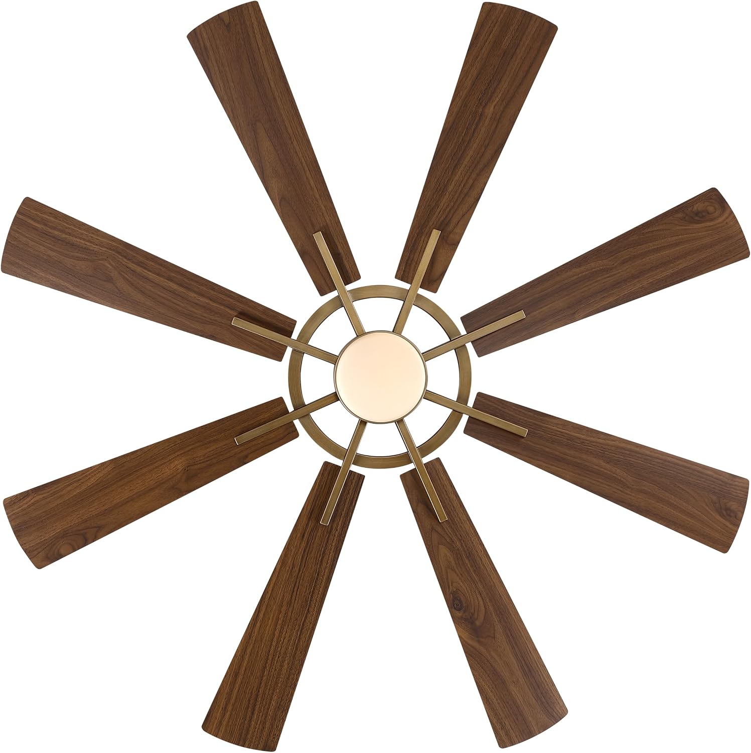 60 Inch Gold Ceiling Fan with Lights and Remote, Large Industrial Ceiling Fan Indoor & Outdoor for Gazebo Living Room Garage, Quiet DC Motor, 3 CCT, 6 Speed, Modern High Airflow Big Ceiling Fan