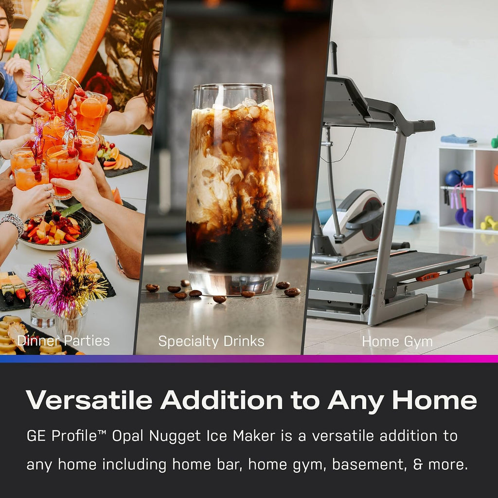 Profile Opal 2.0 | Countertop Nugget Ice Maker | Ice Machine with WiFi Connectivity | Smart Home Kitchen Essentials | Stainless Steel