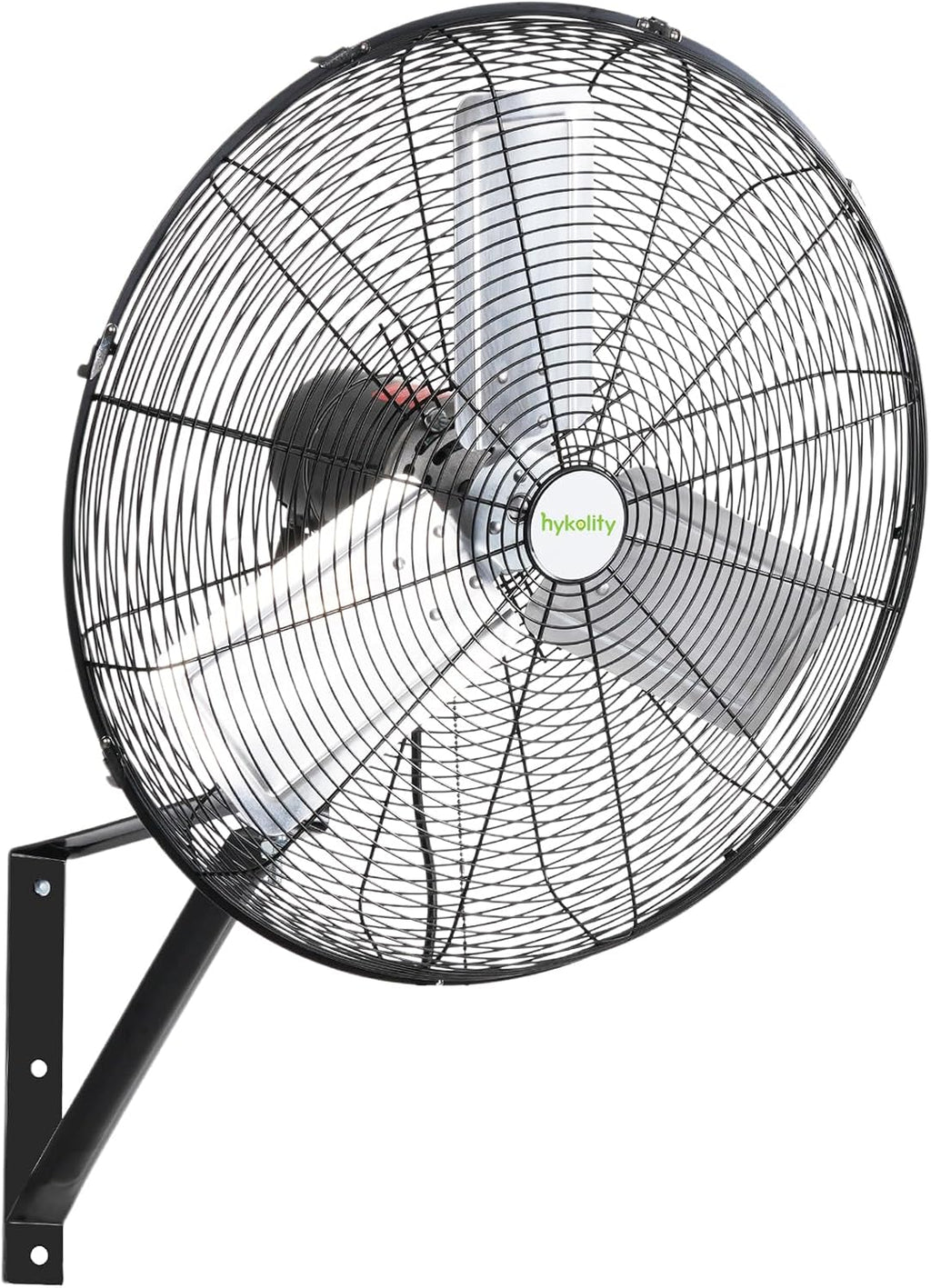 hykolity 6500 CFM 24 in. High Velocity Industrial Wall Fan, 3-Speed, Heavy Duty Wall Mount Oscillating Shop Fan for Commercial, Warehouse, Garage, Workshops, Factory and Jobsites- UL Listed