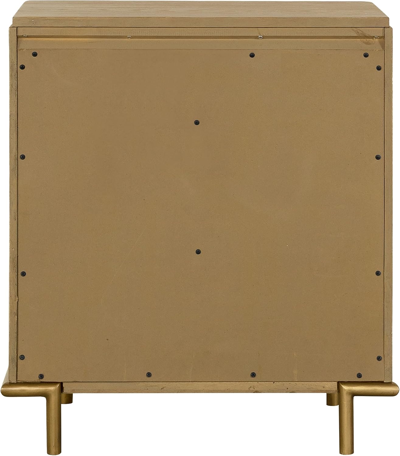 Coaster Home Furnishings - Arini - Wood - 3-Drawer Nightstand with Dual USB Ports, Felt-Lined Top Drawer, Aged Brass Round Knobs and Metal Base - Bedroom - Sand Wash - 224302