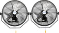 BILT HARD 20 inch Industrial Wall Fan, 4600 CFM, 3-Speeds High Velocity Wall Mount Fan with Sealed Motor, 2 Pack