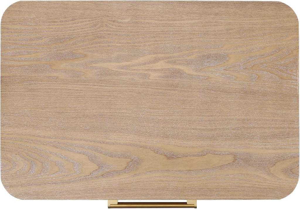 Christopher Knight Home Egbert Modern Nightstand with Drawers, Wooden Small Night Stand with Rounded Corners Design, Bedside Table/End Table for Bedroom, Multipurpose Storage Cabinet, Natural