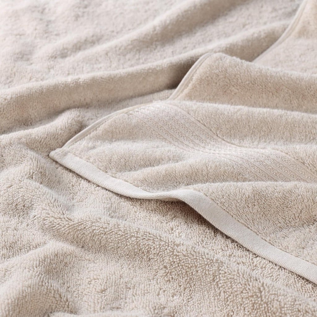 Superior Egyptian Cotton 9-Piece Towel Set, Assorted Towels for Home Bathroom, Master, Guest Bath, Decor Essentials, Includes 3 Bath, 3 Hand, 3 Face Towels/Washcloths, Quick Dry, Absorbent, Stone