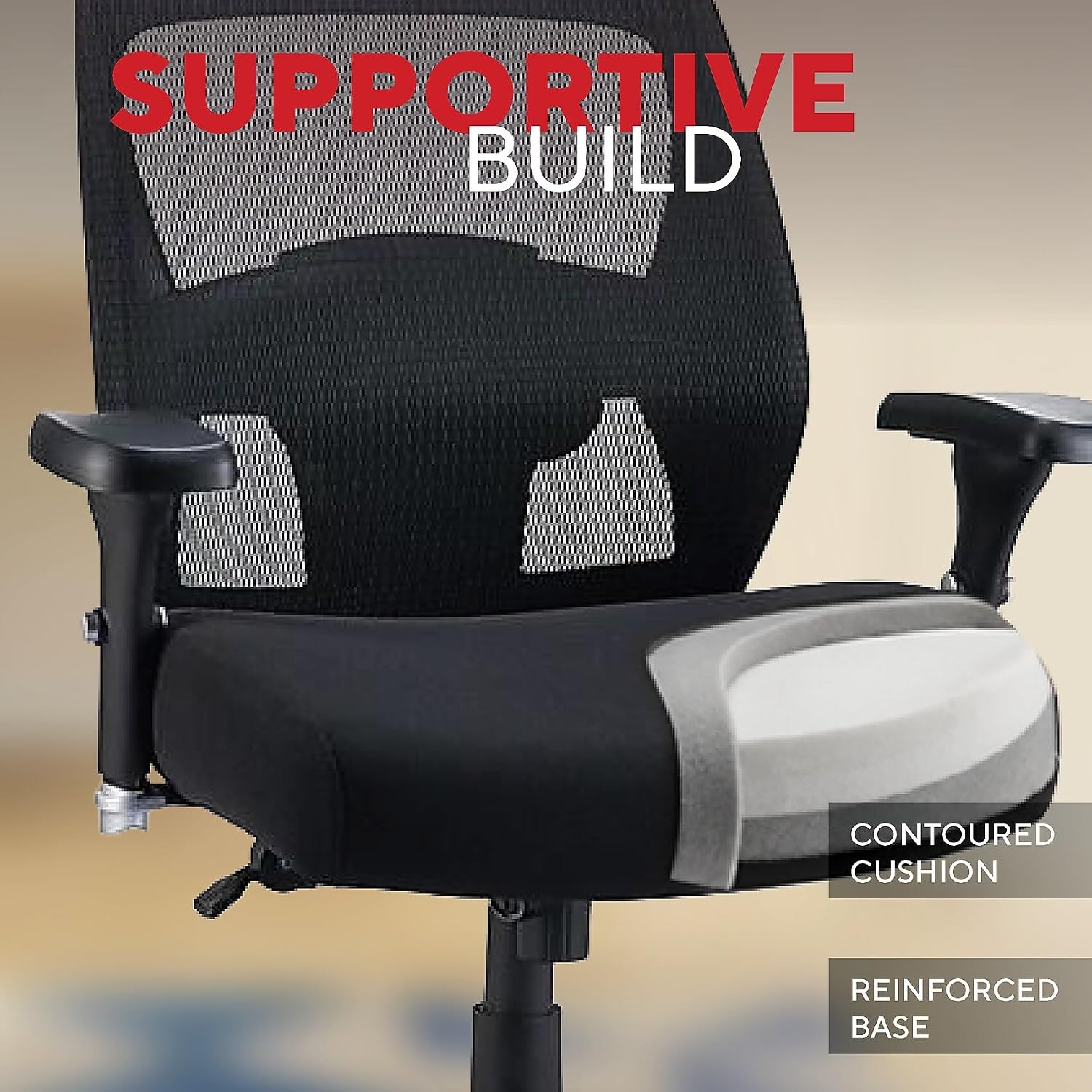Staples 1680262 Driscott Mesh Big and Tall Chair Black