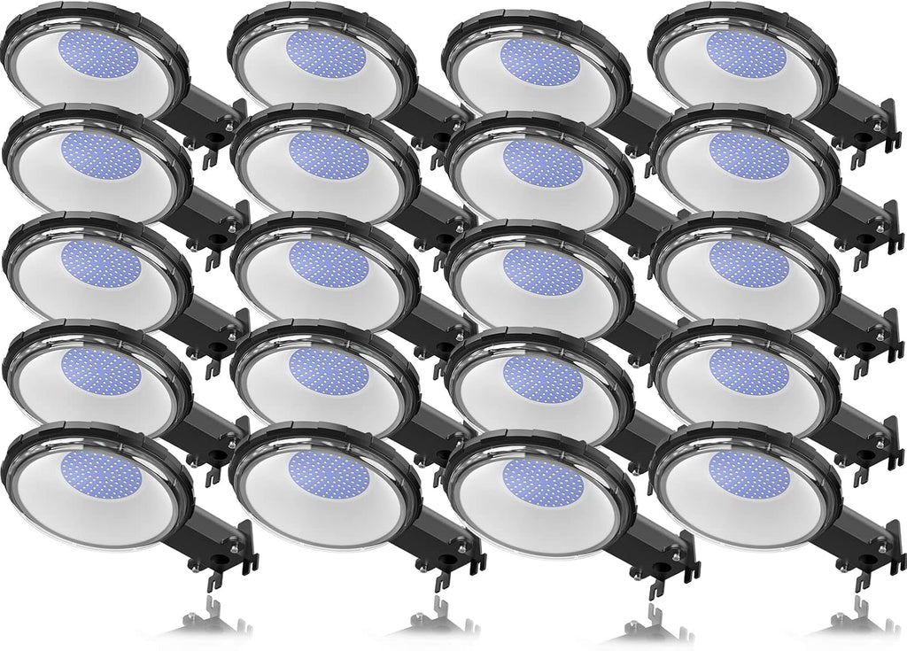 Viugreum 20 Pack 100W 12000LM LED Barn Light,Dusk to Dawn Outdoor Lighting, Garden Light Ip65 Waterproof 5000k Daylight (700w MH/HPS Replacement) Security Light with Photocell