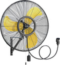 CCGIRU 9600 CFM 30' Outdoor Wall Mount Fans, High Velocity 3-Speed Waterproof Professional Oscillating Wall Fan, Heavy Duty Industrial Fan for Commercial, Garage, Warehouse, UL Listed