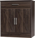 Shintenchi Farmhouse Storage Cabinets with Doors and Shelves,Kitchen Barn Door Storage Cabinet with Drawers,Coffee Bar Cabinet Buffest Sideboard for Dining Living Room,Bathroom,Entryway,Dark Brown