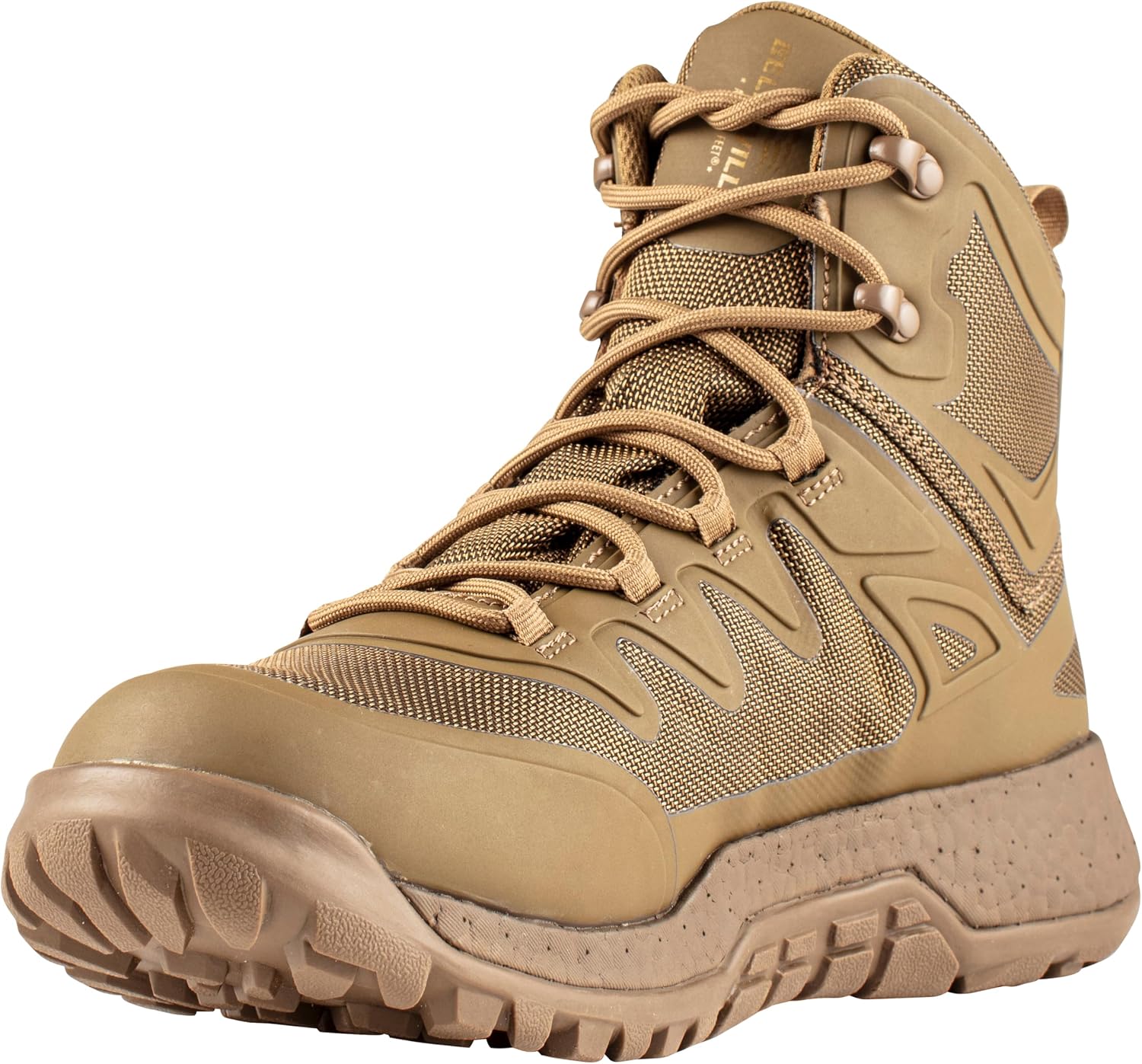 Belleville AMRAP Vapor BV970Z WP T Mid-Cut Boot - Waterproof Work Boots for Men - Slip-Resistant Tactical Shoes for Men - Traction Rubber Outsole - Combat Boot Form - Flat Heel Design
