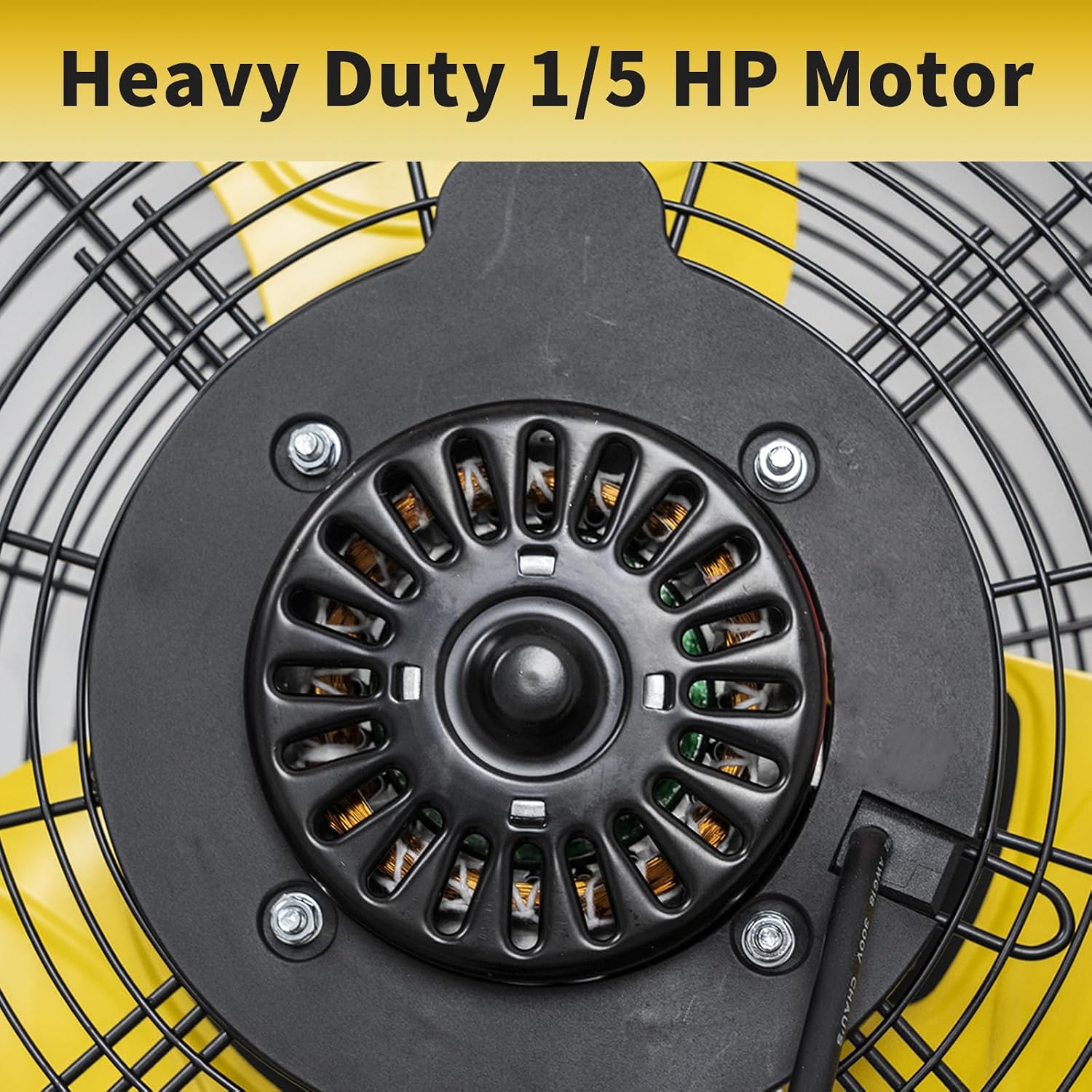 HiCFM 20' Remote Control Wall Mount Fan, 5100 CFM High Velocity 3-Speed Oscillating Wall Fans with Timer for Industrial, Commercial, Warehouse, Garage, Gazebo and Patios - UL Listed
