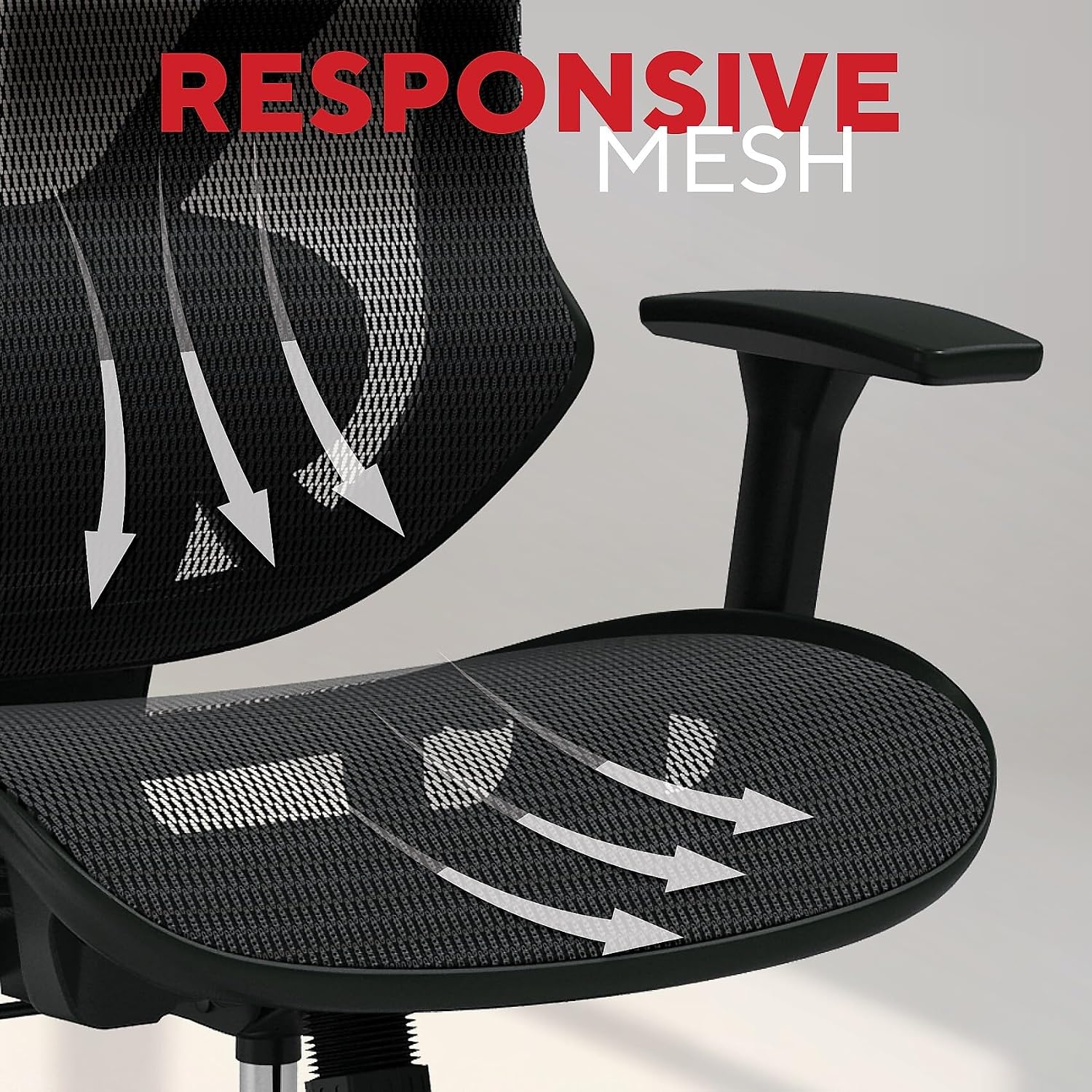 Staples Dexley Ergonomic Mesh Office Chair - Adjustable Height, Swivel Tilt, Lumbar Support, Black
