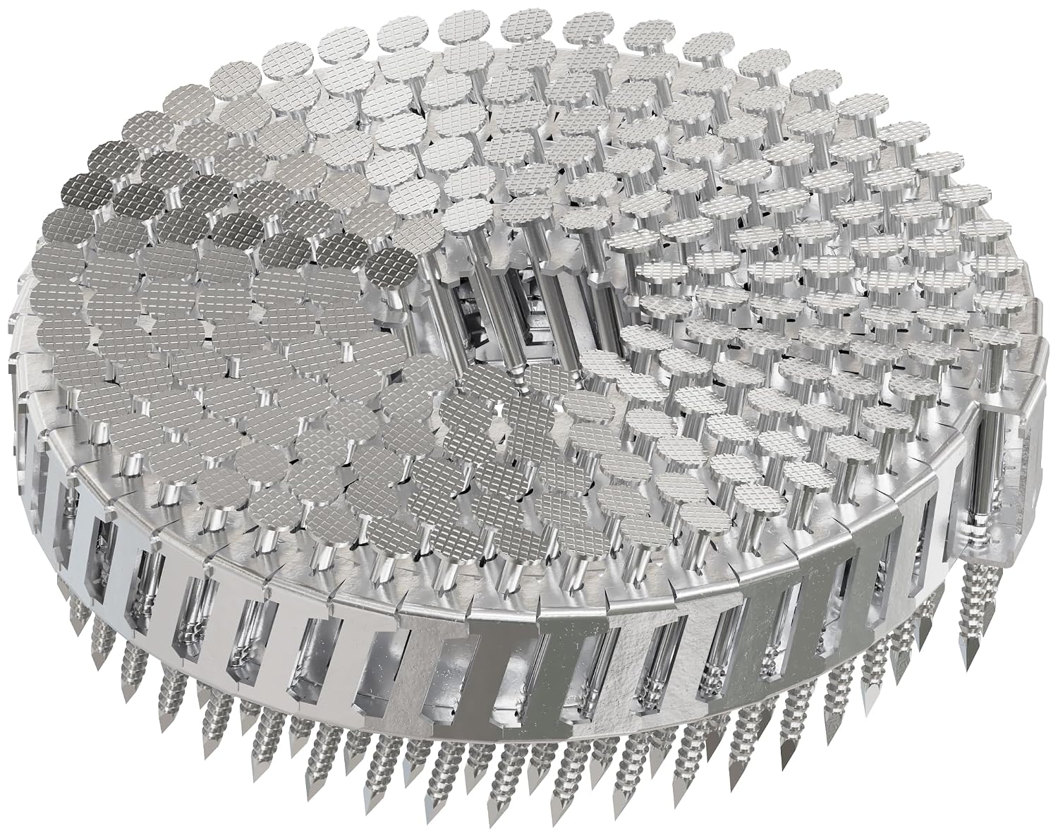 Simpson Strong-Tie S13A150IPC - 1-1/2' 304SS Plastic Coil 15° Ring Shank Siding Nails