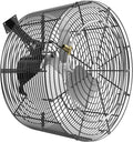 Greenhouse Air Circulation Fan with Mist and Water Pipe 1/2HP 115V Ceiling Wall Mount Fan High Speed Circulation for Greenhouse, Warehouse, Patio, Garage 7860CFM, 20000BTU, ETL Listed