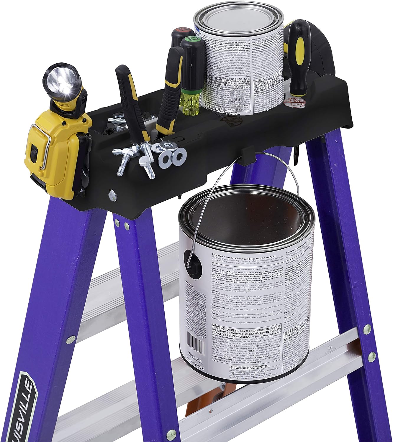 Louisville Ladder W-3215-06 6 ft. Fiberglass Ladder, Type II, 225 Lbs Load Capacity