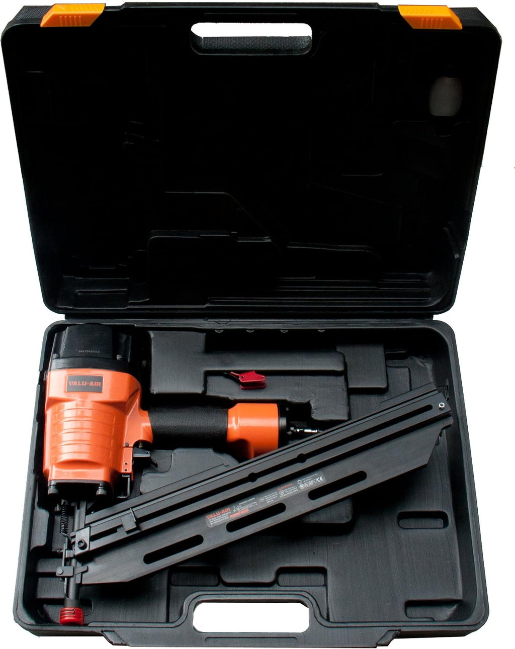 Valu-Air 9021C 21 Degree 3-1/2' Full Round Head Framing Nailer with Carrying Case and Interchangeable Trigger, Tool-Free Depth Adjust, and No Mar Tip