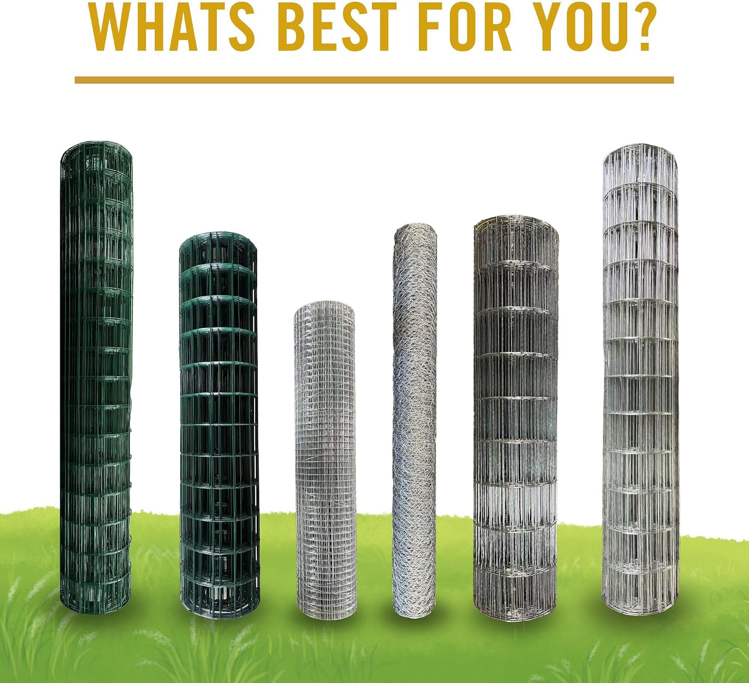 Nuvo Iron Welded Wire Fence Mesh - Rectangular Mesh 4' x 50' - Green Vinyl PVC Coated