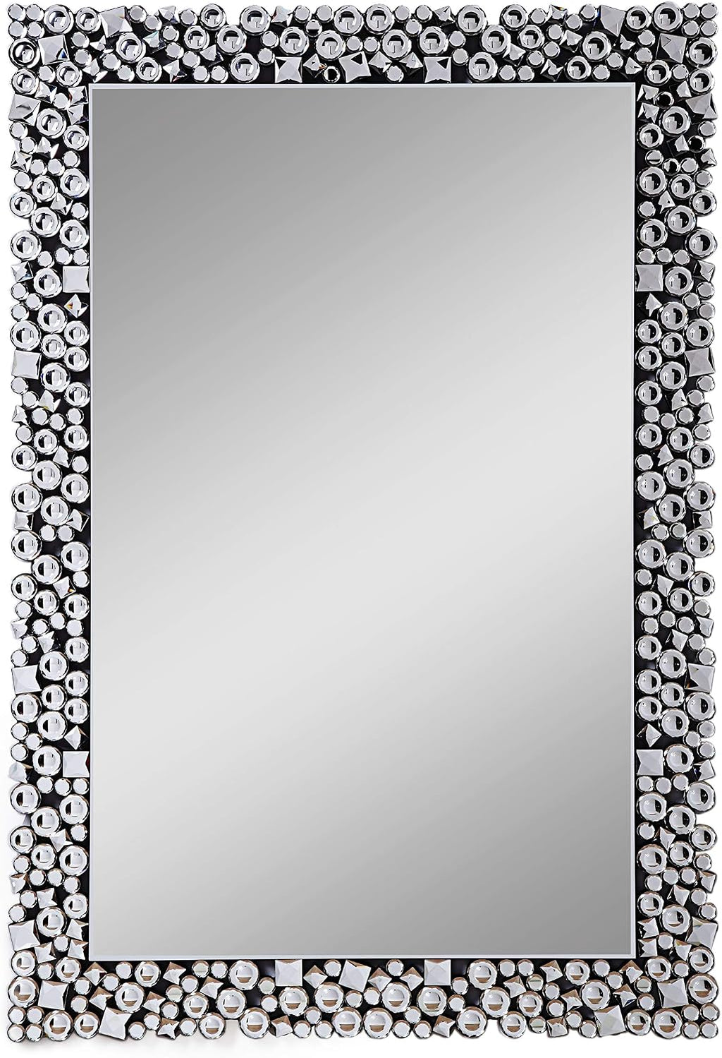 Acme Furniture Kachina Wall Décor, Mirrored and Faux Gem
