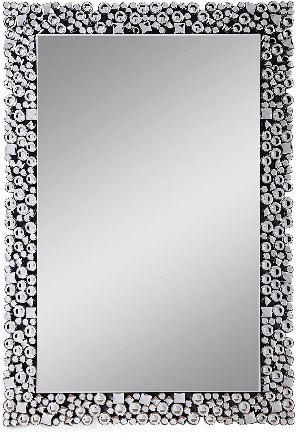 Acme Furniture Kachina Wall Décor, Mirrored and Faux Gem