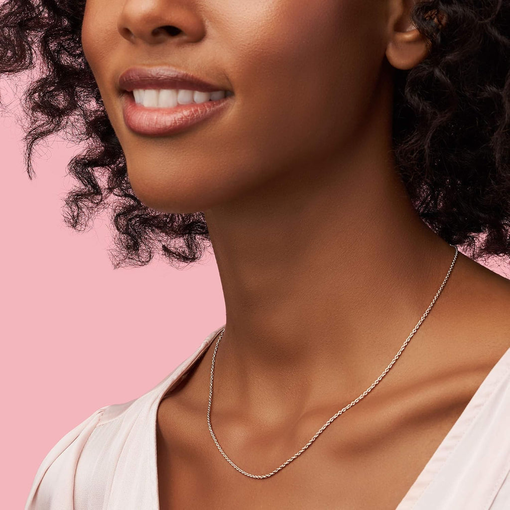 PANDORA Jewelry - Classic Cable Chain Necklace with Lobster Clasp - Great Gift for Women - Made Rose Gold, With Gift Box