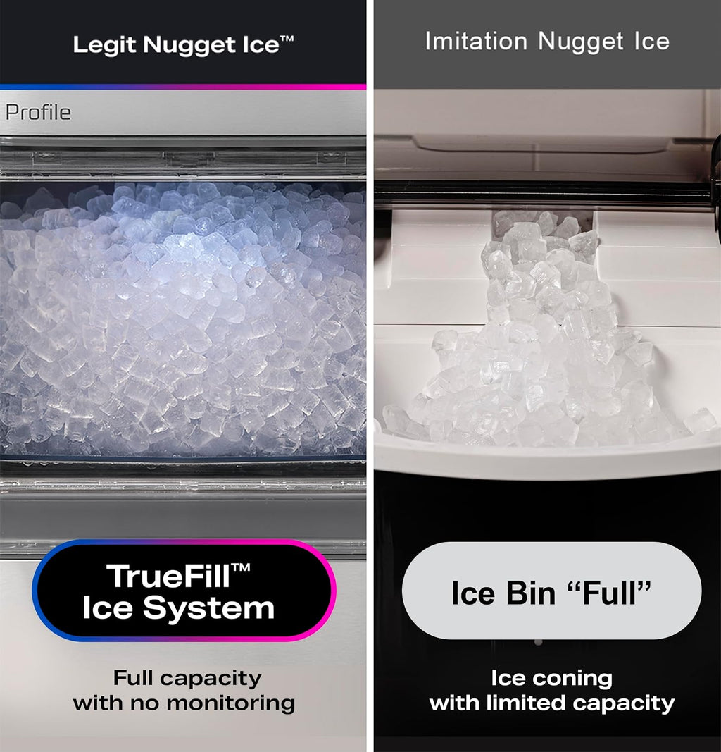 Profile Opal 2.0 | Countertop Nugget Ice Maker | Ice Machine with WiFi Connectivity | Smart Home Kitchen Essentials | Stainless Steel