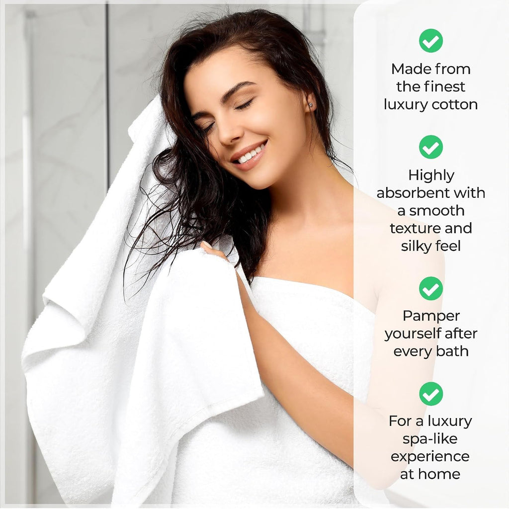 Superior Egypt Produced Giza Cotton 12 Piece Towel Set, Luxury Plush Bathroom Essentials, Quick Dry, Shower, Spa, Soft, Includes 4 Bath, 4 Hand, 4 Washcloth/Face Towels, Niles Collection, Charcoal