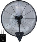 30' Wall Mount Fan, 9500CFM Heavy Duty Wall Fan with 3-Speed & Adjustable Tilt, 30 Inch High Velocity Industrial Oscillating Fans for Garage, Factory, Patio, Indoor, Porch, Shop & Commercial Use