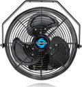 Tornado 2 Pack 12 Inch Outdoor Rated IPX4 Water-Resistant High Velocity Metal Industrial Wall Mount Fan For Commercial, Industrial, Residential, TEAO Motor 3 Speed 1650 CFM, cETL Safety Listed