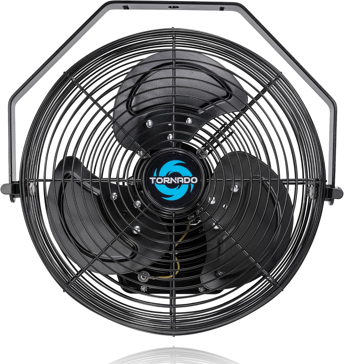 Tornado 2 Pack 12 Inch Outdoor Rated IPX4 Water-Resistant High Velocity Metal Industrial Wall Mount Fan For Commercial, Industrial, Residential, TEAO Motor 3 Speed 1650 CFM, cETL Safety Listed