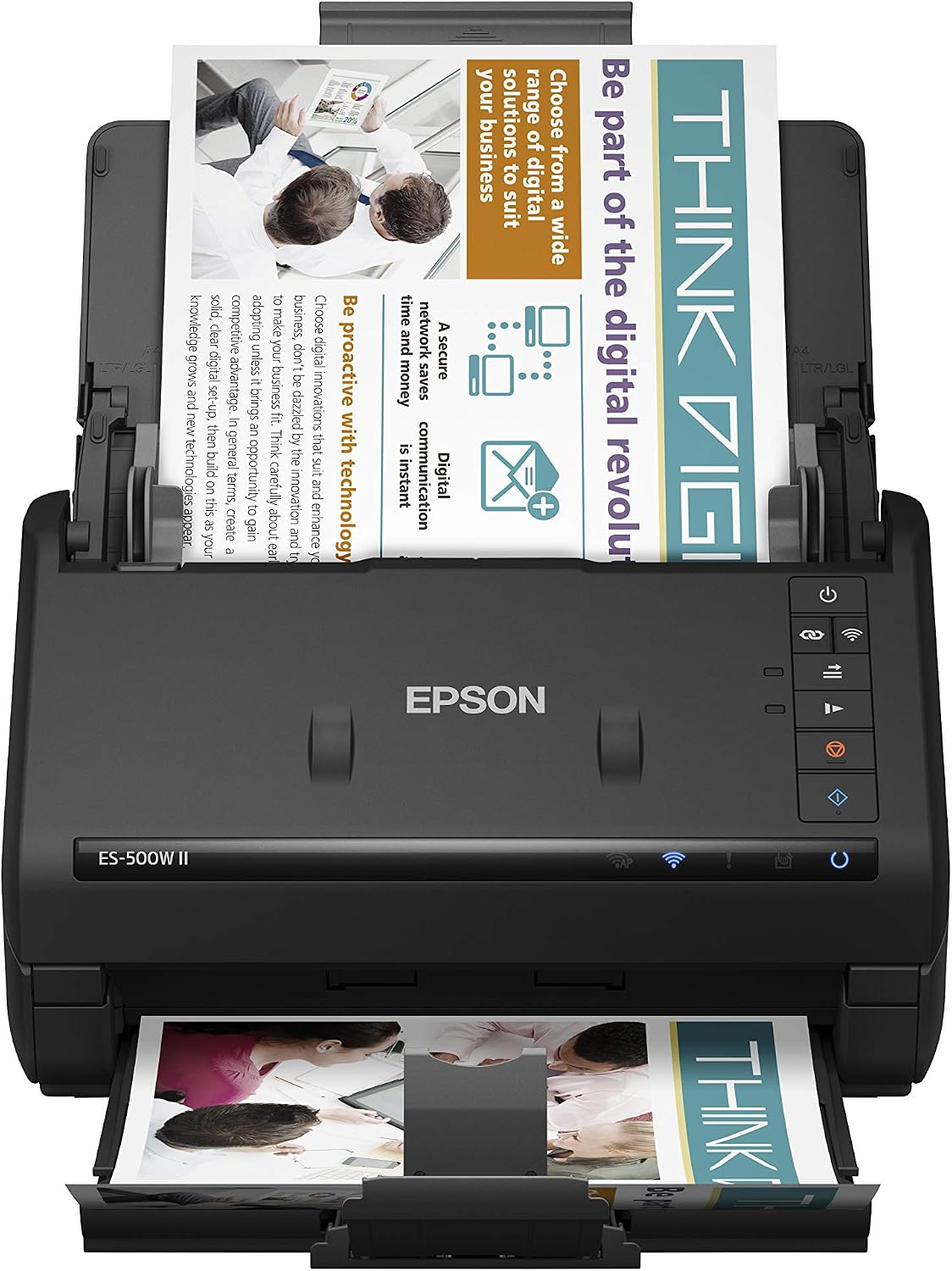 Epson Workforce ES-500W II Wireless Color Duplex Desktop Document Scanner for PC and Mac & Workforce ES-400 II Color Duplex Desktop Document Scanner for PC and Mac