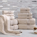 Superior Egyptian Cotton 12-Piece Towel Set, Assorted Towels for Home Bathroom, Master, Guest Bath, Decor Essentials, Includes 4 Bath, 4 Hand, 4 Face Towels/Washcloths, Quick Dry, Absorbent, Stone