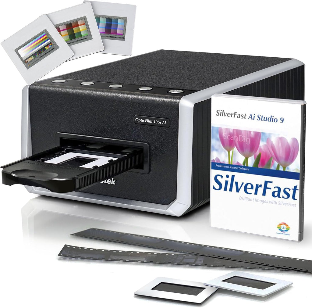 Plustek OpticFilm 135i Ai + 35mm Film Strip Holder x2