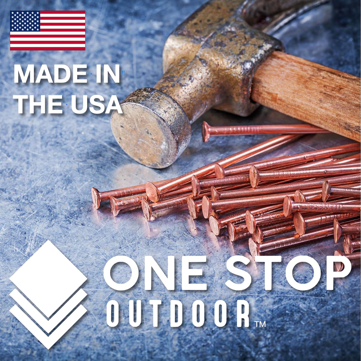 (1000-Pack) 1 Inch Copper USA MADE Nails Roofing Finish - Solid Pure Copper Slate Spikes Flashing Furniture Boat - Highest Quality Nails (1000)
