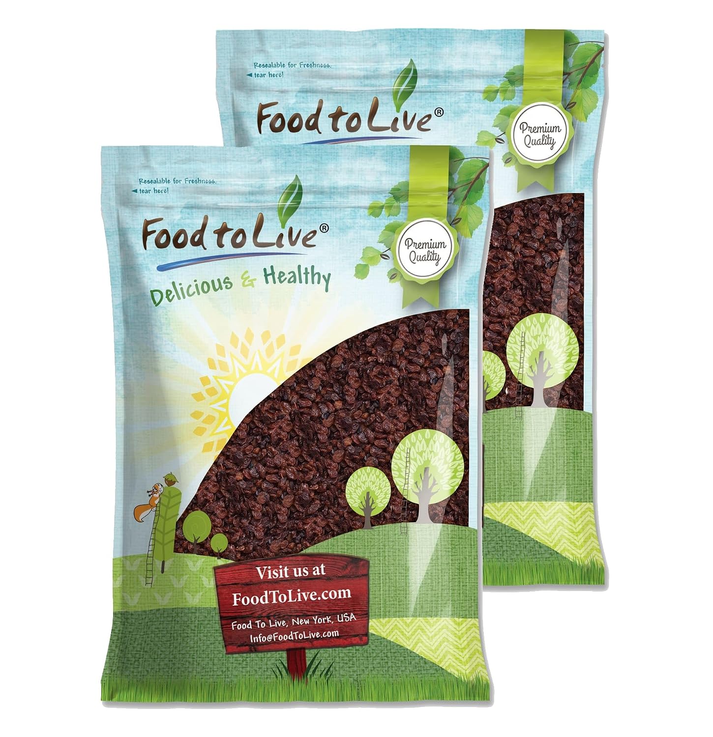 Food to Live Sultana Raisins, 16 Pounds – Natural Dried Grapes for Baking, Snacking, and Trail Mixes.Vegan, Bulk. No Sugar Added, Unsulfured, Lightly Coated with Sunflower Oil. Perfect Pantry Staple