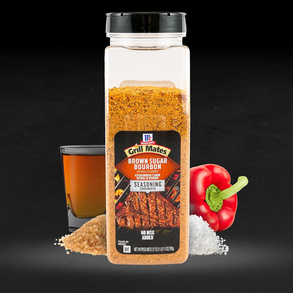 McCormick Grill Mates Brown Sugar Bourbon Seasoning, 27 oz (Pack of 6)