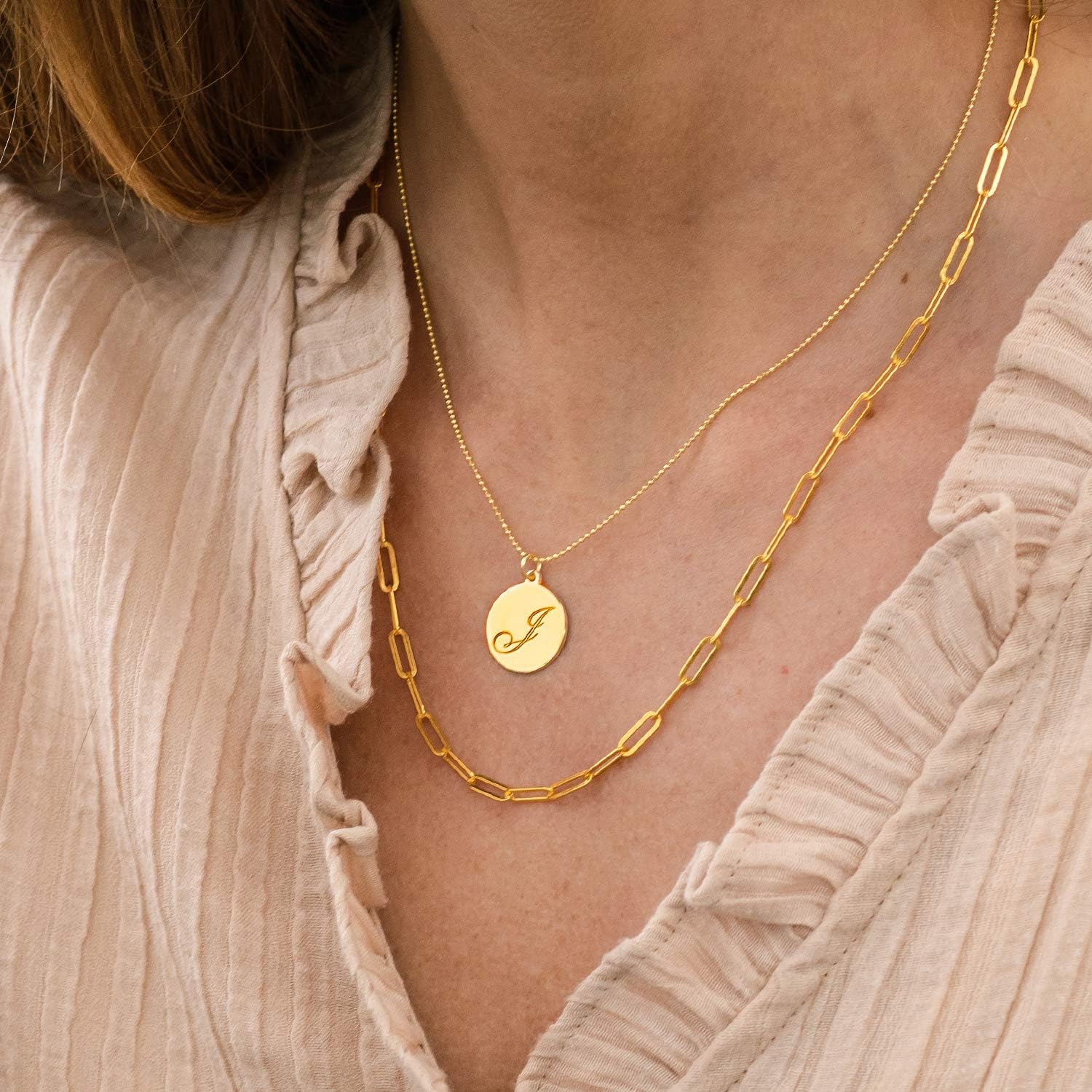 OAK & LUNA - Choose Your Style Women's Chain - Sterling Silver, 18K Gold Plated, Gold Vermeil, 14K Solid Gold - Bobble, Paperclip, Herringbone, Gourmette, Rope, Texture, Pearl, Cable, Mirror, Box, Twist - Custom Length