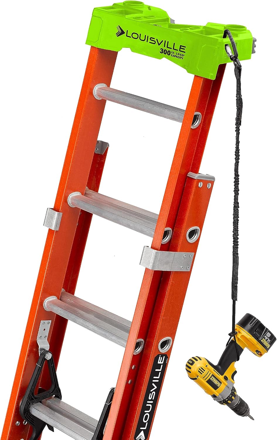 Louisville Ladder 20-foot Fiberglass Extension Ladder, 300-Pound Load Capacity, Type IA, L-3022-28PT