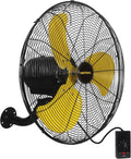 VENTISOL 20 Inch Wall Mount Fan Oscillating, 4,460 CFM High Velocity Industrial Wall Fan for Indoor, Commercial, Residential, Warehouse, Greenhouse, Workshop, Basement