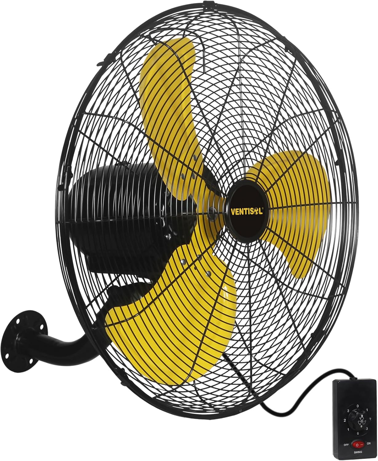 VENTISOL 20 Inch Wall Mount Fan Oscillating, 4,460 CFM High Velocity Industrial Wall Fan for Indoor, Commercial, Residential, Warehouse, Greenhouse, Workshop, Basement