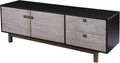 SEI Furniture Enderly w/Storage Media Console, Grey/Black (AMZ3146901SM)
